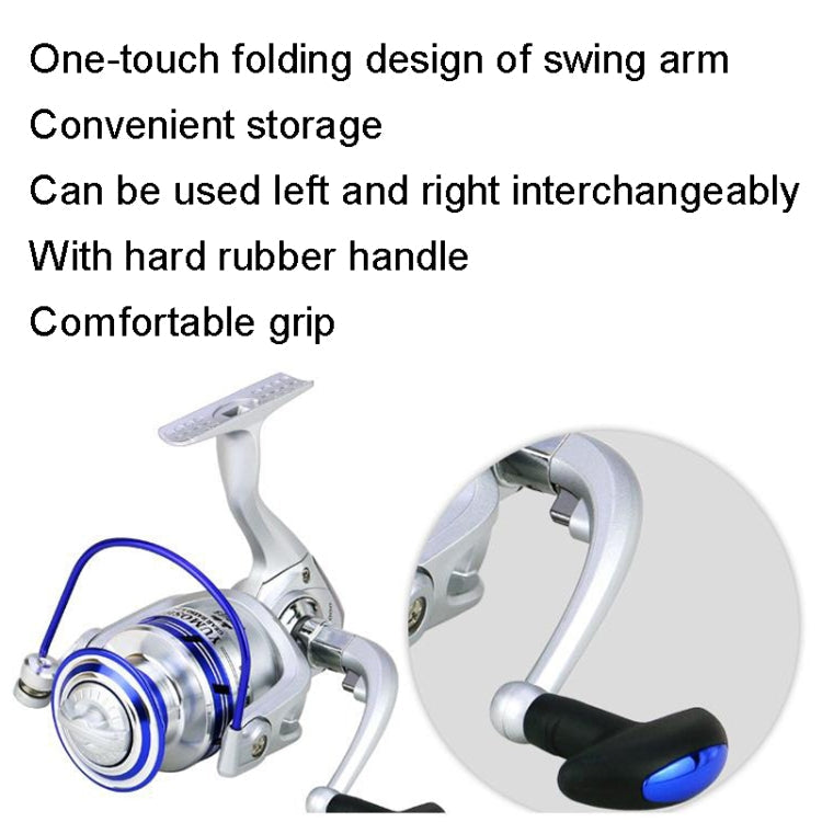 YUMOSHI AL4000 Metal Head Fish Line Wheel