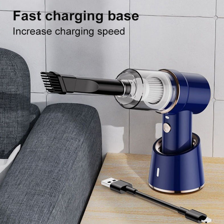 SUITU  ST-6638 Car Wireless Vacuum Cleaner Suction and Blower Integrated With Light ,Spec: Luxury  Type-A Charge