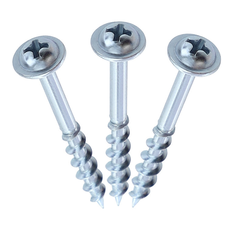 RUITOOL ST4 100pcs Woodworking Slant Hole Screws Half Tooth Self Tapping Phillips Bolt 25mm