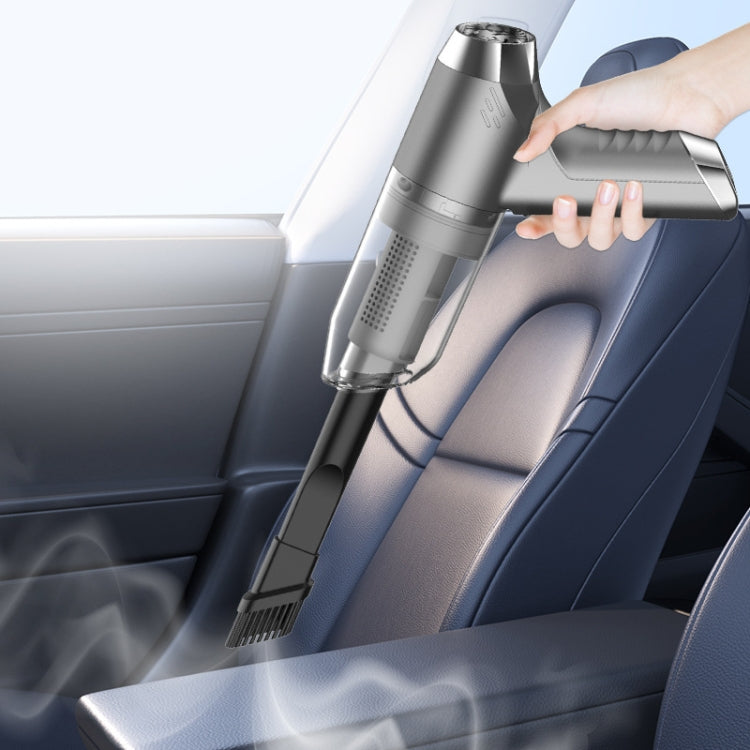 SUITU ST-6671 Wireless Car Vacuum Cleaner Small Handheld Blowing and Suction Dual Use, Style: Basic Model White