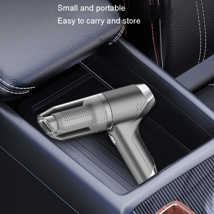SUITU ST-6671 Wireless Car Vacuum Cleaner Small Handheld Blowing and Suction Dual Use, Style: Brushless Dark Green
