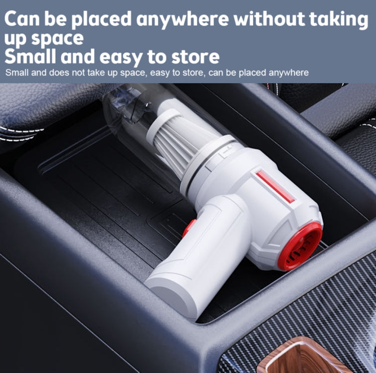 SUITU  ST-6629 3 In 1 5500pa Car Wireless Vacuum Cleaner Blowing Suction And Pumping 3 Modes White -Seat Charge