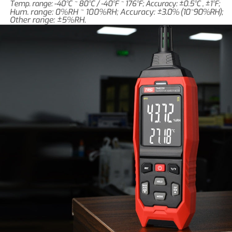 TASI TA622A & TA622B Digital Temperature & Humidity Meter | Dew Point