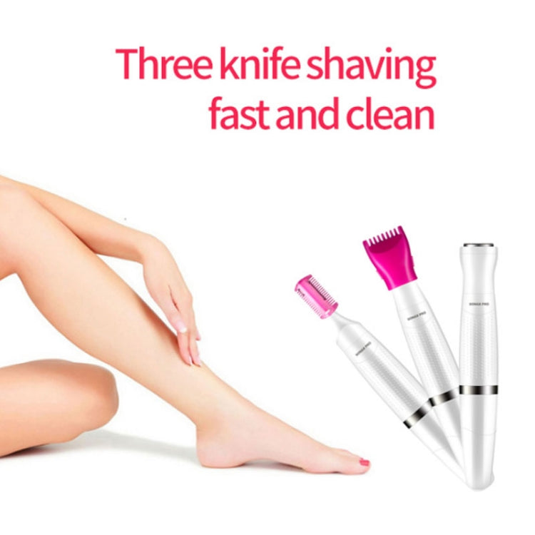 SONAX PRO SN-8855 3 In 1 Shaver Lady Electric Hair Removal Instrument(White)