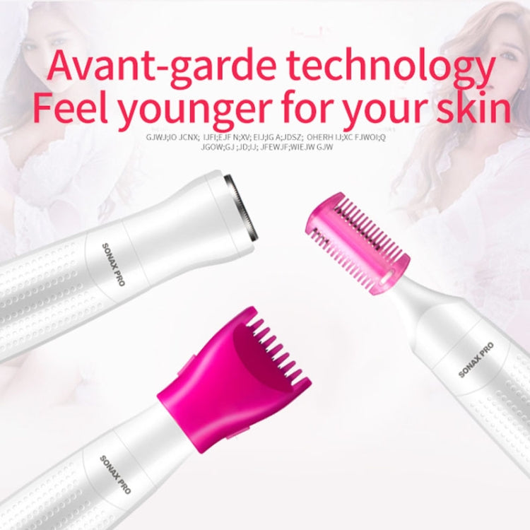 SONAX PRO SN-8855 3 In 1 Shaver Lady Electric Hair Removal Instrument(Pink)