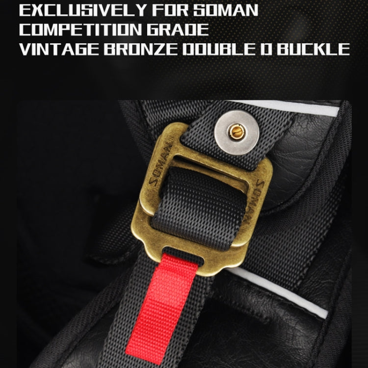 SOMAN Motorcycle Half Helmet Adjustable Helmet With Inner Mirror, Size: M(Cement Gray with Transparent Mirror)