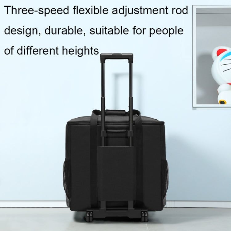 BUBM Computer Host Detachable Trolley Shockproof Waterproof Storage Bag With Wheels, 27 inch