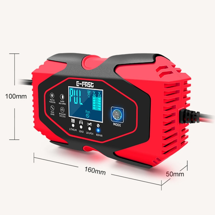 E-FAST 12V/24V Car Battery Motorcycle Lithium Battery Charger(US Plug)