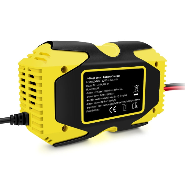 E-FAST Car Battery Charging LED Current Voltage Power Display Charger(JPN Plug)