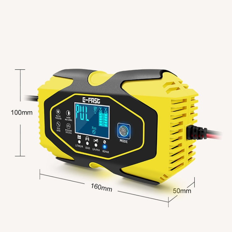 E-FAST Car Battery Charging LED Current Voltage Power Display Charger(EU Plug)