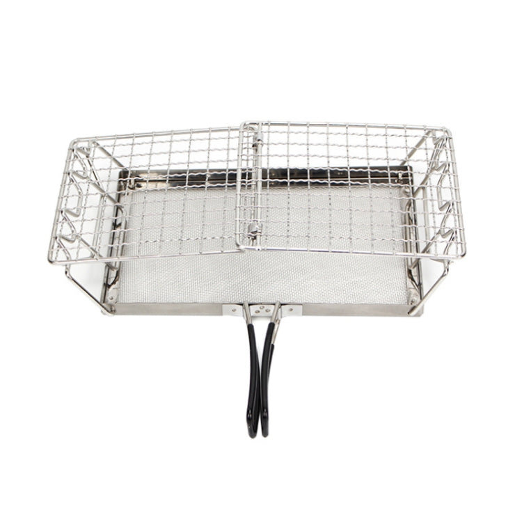 COOLCAMP Outdoor Camping Stainless Steel Bread Rack Foldable Portable BBQ Mesh Rack