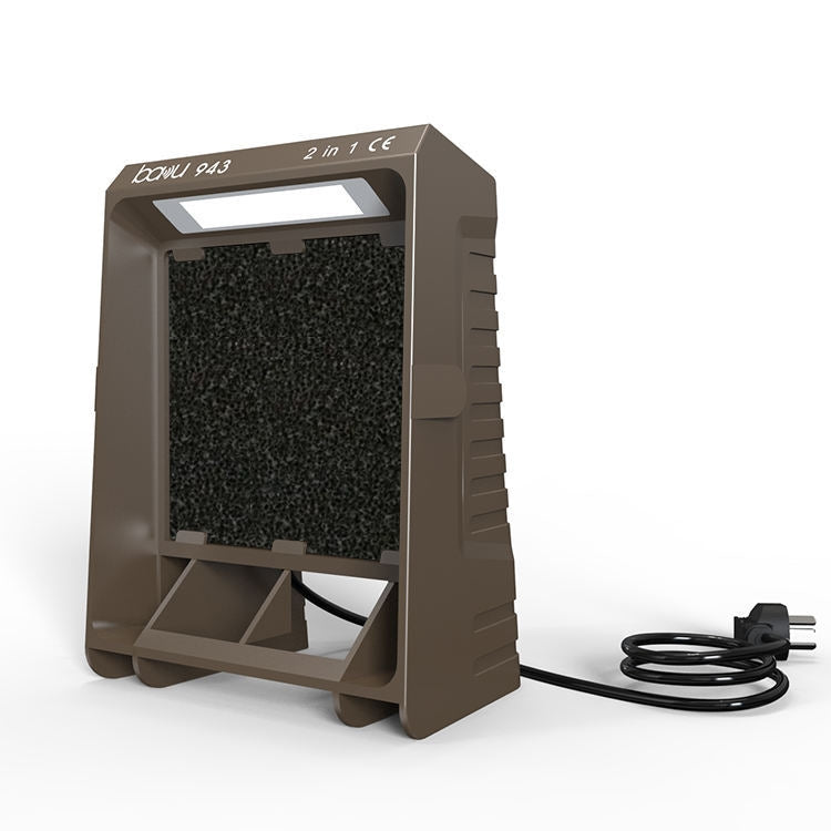 Baku BA-943 Soldering Fume Purifier with LED Light 30W Soldering Iron Welding Fume Exhauster(EU Plug 220V)