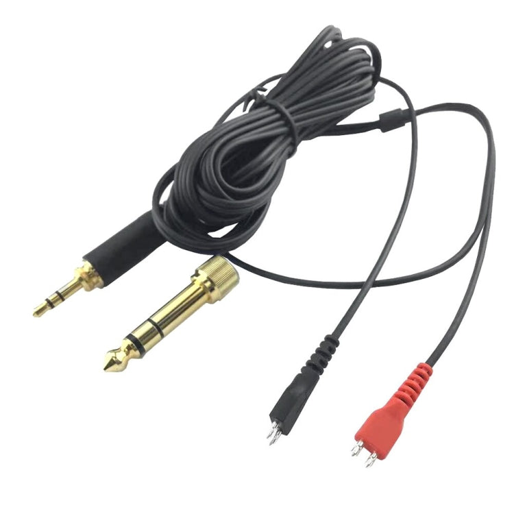 For Sennheiser HD25 / HD560 / HD540 / HD480 / HD430 / HD250 Headset Audio Cable, ZS0093 Two Sides Equivalent, ZS0093 Left Long Right Short