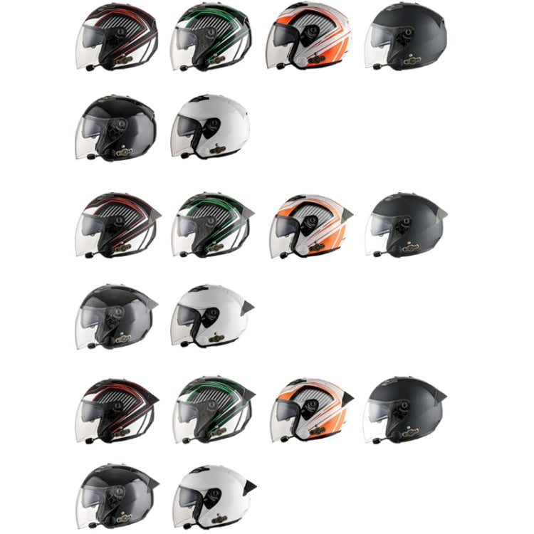 KUQIBAO Motorcycle Smart Bluetooth Sun Protection Double Lens Safety Helmet, Size: XXL(White)