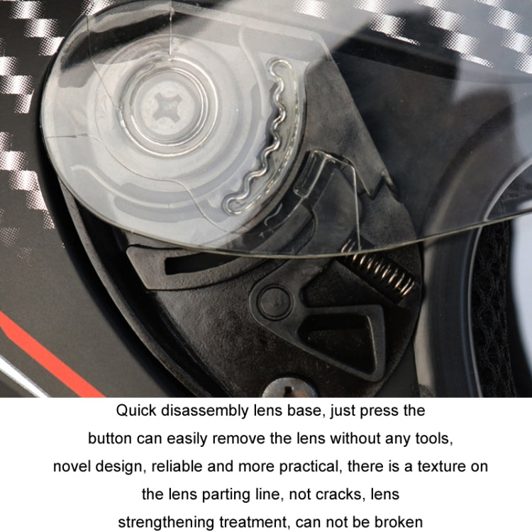 KUQIBAO Motorcycle Smart Bluetooth Sun Protection Double Lens Safety Helmet, Size: L(White+Black Tail)