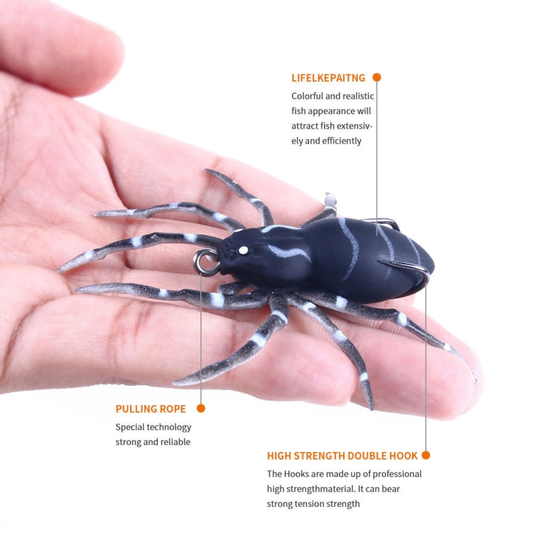 HENGJIA 8cm 7g Lua Spider Soft Bait Bionic Mimic Bait, Color: 5
