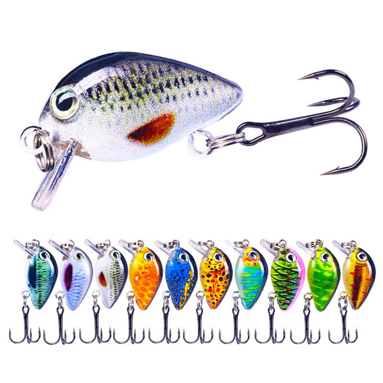 HENGJIA 2.5cm 1.5g Floating Water Little Fat Micro-Object Mini 3D Printing Luya Bait(6)