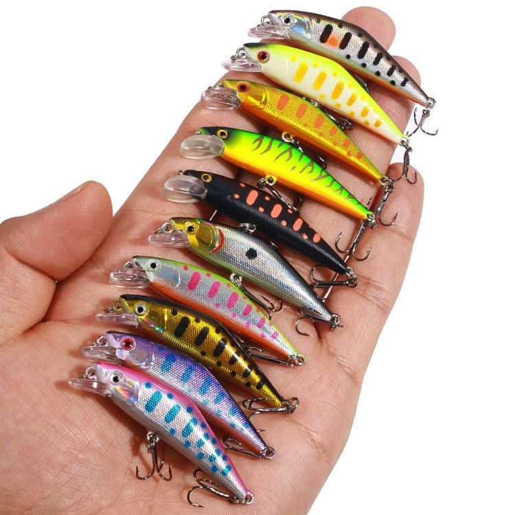 HENGJIA 5.7cm 3.4g Microbe Road Lures Slow Sinking Minnow Fake Bait, Color: 5