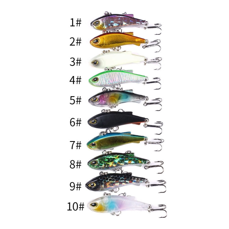 HENGJIA 4cm 4g Submerged Trembler Swimming VIB Luya Fish Bait Microbe Warbler Fake Bait(1)