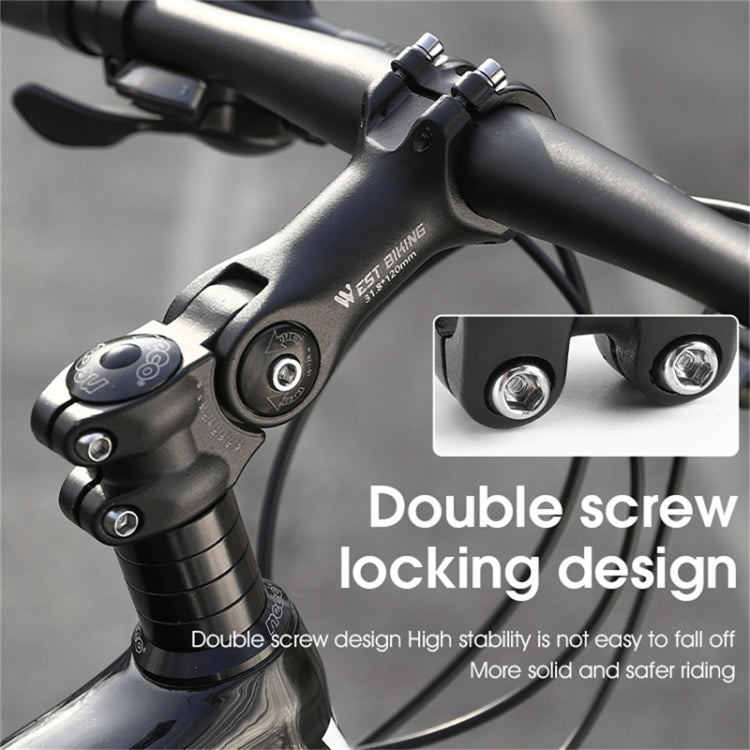 WEST BIKING Mountain Bike Adjustable Handlebar Angle Riser Handlebar Lift Accessories 25.4x100mm