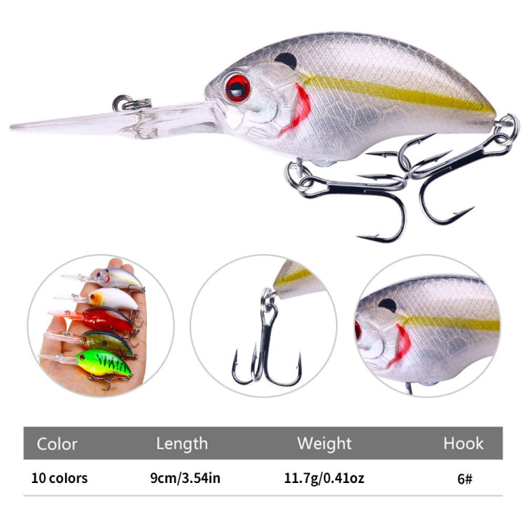 HENGJIA Rock Lure Small Fat Hard Bait Boxed Fake Bait(6)