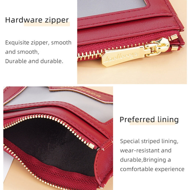 Baellerry Light and Thin Card Bag ID Card Holder Multifunctional Coin Purse(Dark Green)
