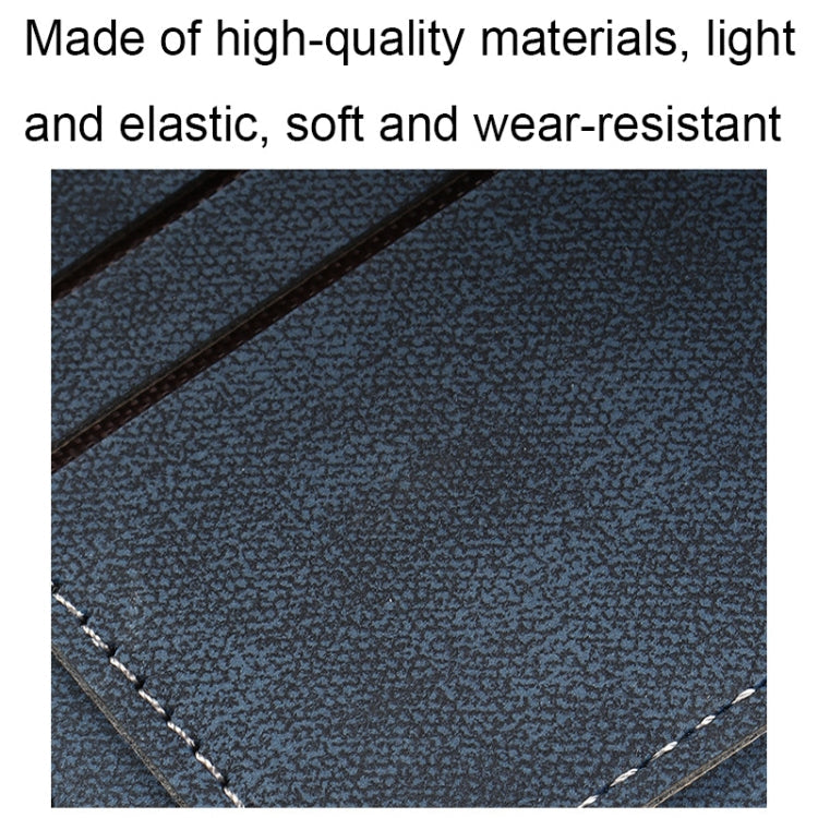 Baellerry Synthetic Leather Men Short Wallet Large Capacity Multi-Card Slot Zipper Wallet(Black)