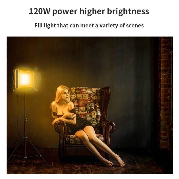 Pixel P45pro High Bright Dual Color Temperature Fill Light 120W Normal Bright Studio Camera Soft Light(A Set With EU Plug Adaptor)
