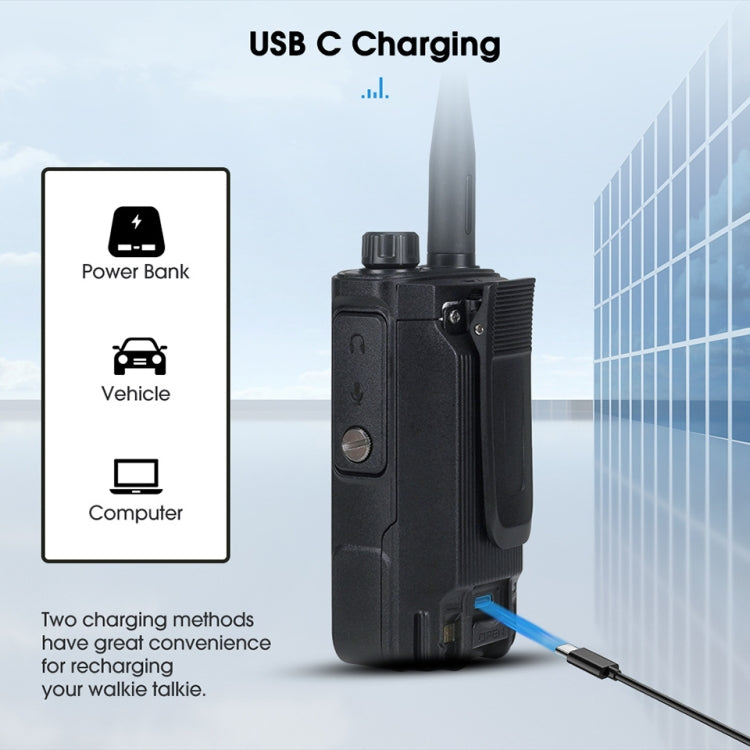 RETEVIS RA89 UV Dual-segment IP68 Waterproof Dual-guard Dual-standby Walkie Talkie(US Frequency 144-148/420-450MHz)