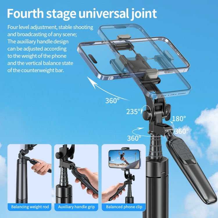 Pixel ST2 1.6m Anti Shake Selfie Stick Head Tripod Handheld Portable Folding Remote Control Outdoor Photo Stands(With Bluetooth Remote Control)