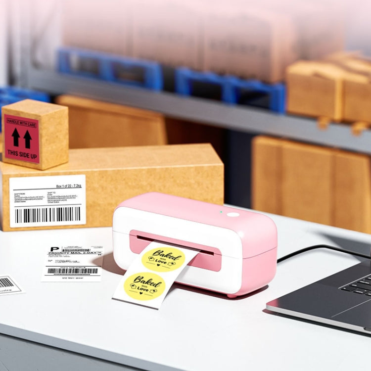 Phomemo PM246S Address Label Printer Thermal Paper Express E-Manifest Printer, Size: US(Black)