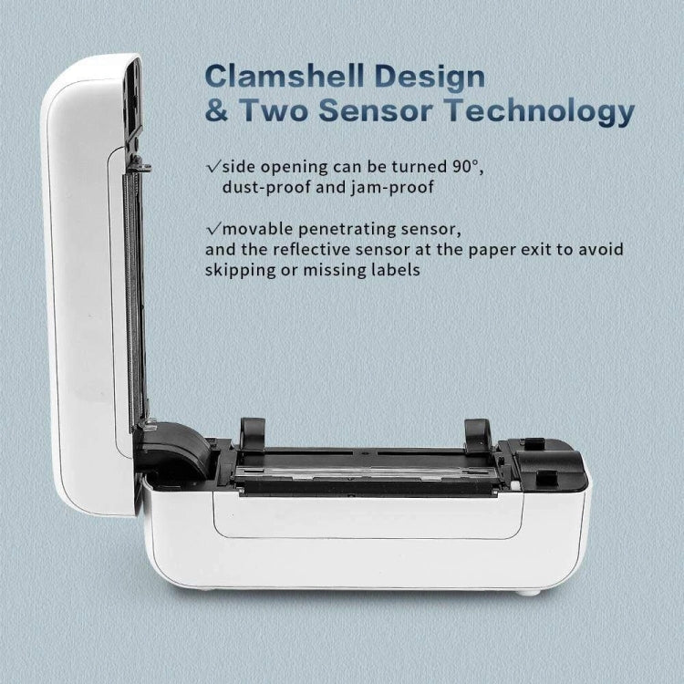 Phomemo PM246S Address Label Printer Thermal Paper Express E-Manifest Printer, Size: US(Green)