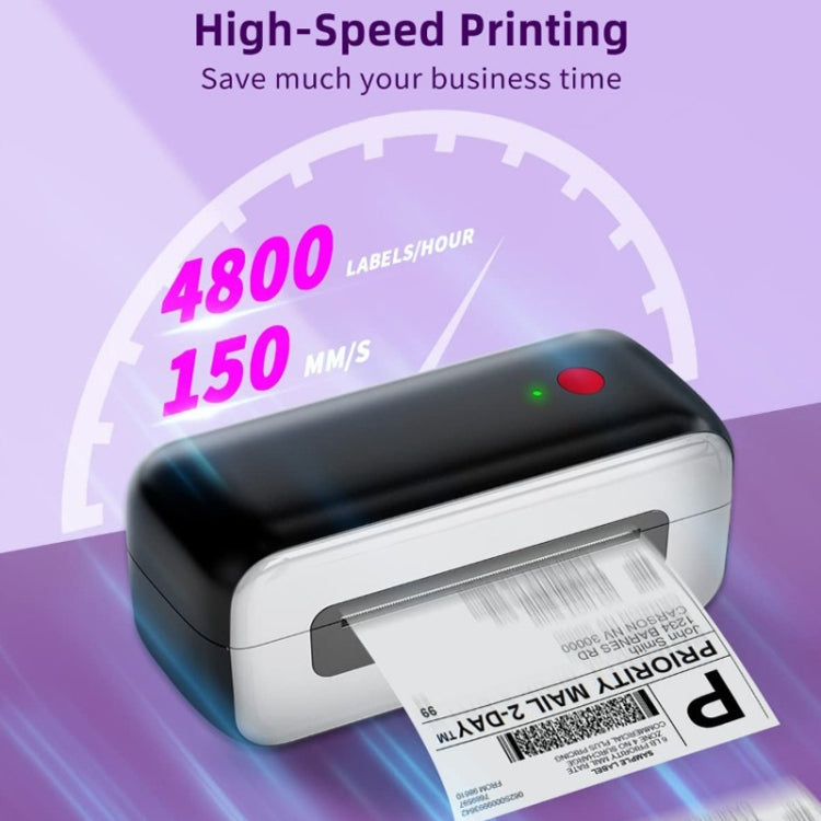 Phomemo PM246S Address Label Printer Thermal Paper Express E-Manifest Printer, Size: US(White)