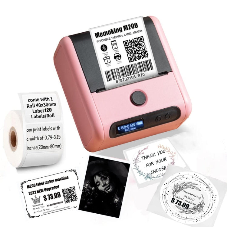 Phomemo M200 QR Code Tag Handheld Portable Bluetooth Thermal Label Printer(Black)