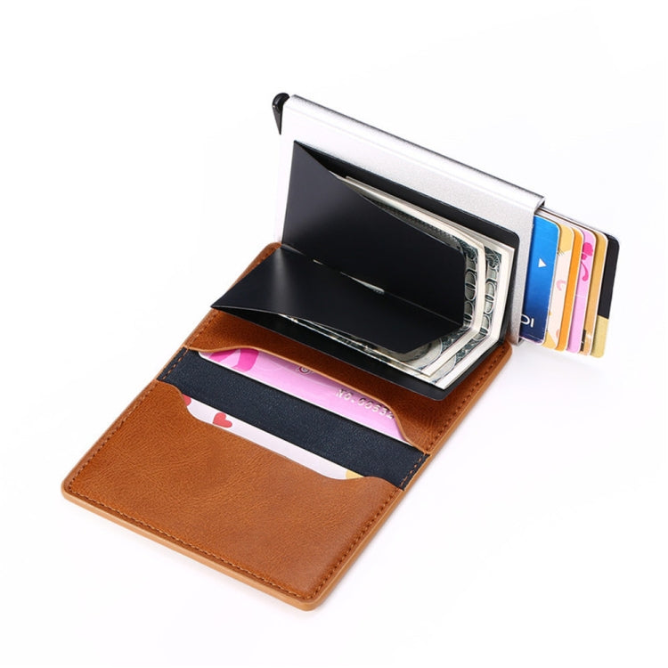 HUMERPAUL RFID Anti-Magnetic Automatic Card Set Credit Card Box Coin Bag(Black)