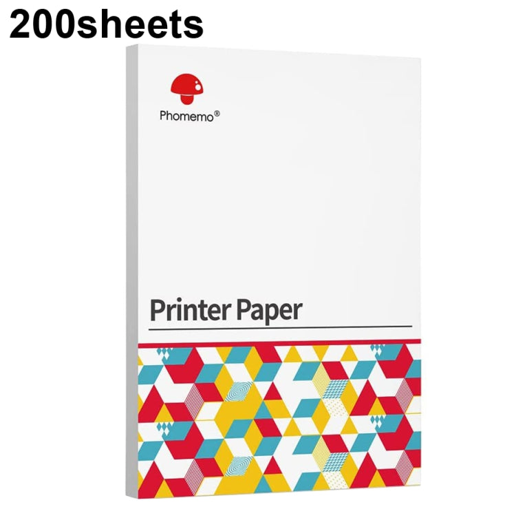 For Phomemo M08F 200sheets Thermal Printing Paper Compatible for MR.IN Brother Pocket Jet / MT800, Style: Folding Letter
