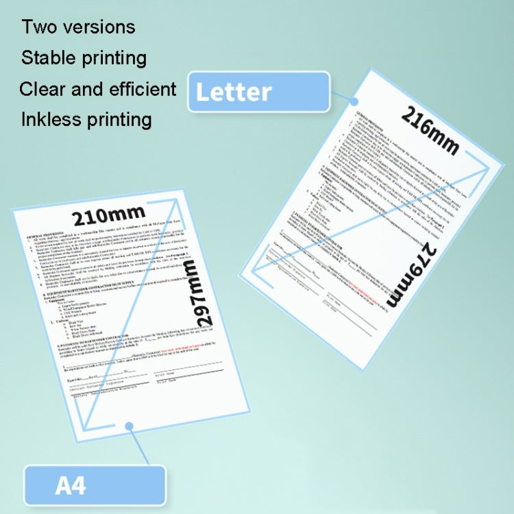 For Phomemo M08F 200sheets Thermal Printing Paper Compatible for MR.IN Brother Pocket Jet / MT800, Style: Folding Letter