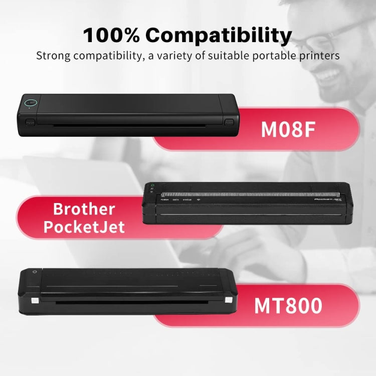 For Phomemo M08F 200sheets Thermal Printing Paper Compatible for MR.IN Brother Pocket Jet / MT800, Style: Folding Letter