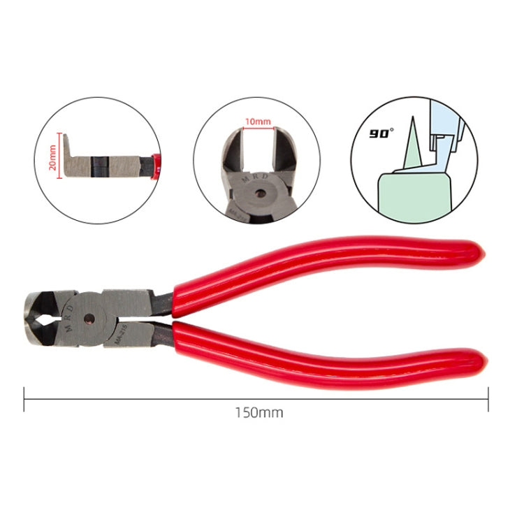HSD MA-215 Right Angle 90 Degree Thin Mouth Chrome Vanadium Steel Forging Plastic Model Plier