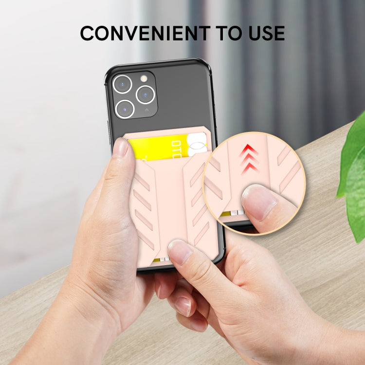 AhaStyle PT133-A-S Mobile Phone Adhesive Silicone Card Case(Black)