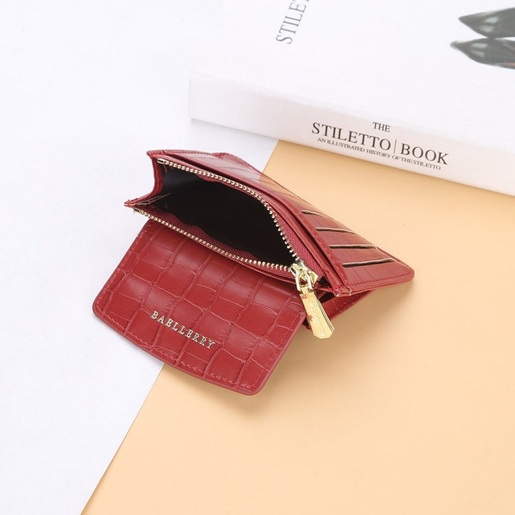 Baellerry Crocodile Pattern Multifunctional Card Holder Small Zipper Coin Purse(Green)
