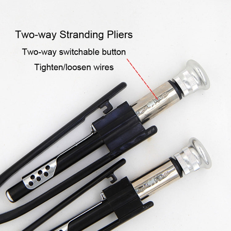 HSD WTP-809R 9-inch Two-way 287mm Stranding Wire Pliers Fuses Plier Twist Wire Clamp Tightening Plier