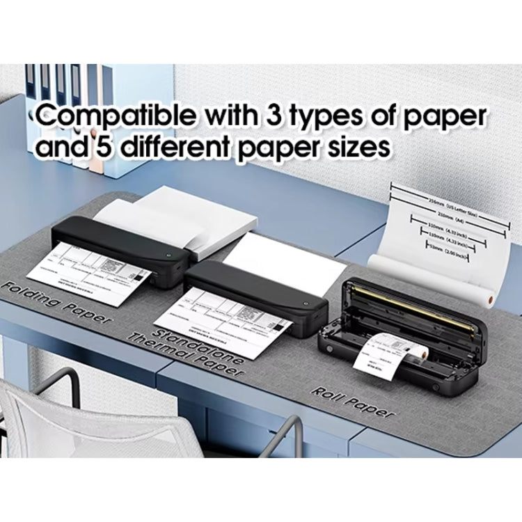 Phomemo M833  300dpi Wireless Bluetooth Thermal Printer Support Multi-Size Thermal Paper(White)