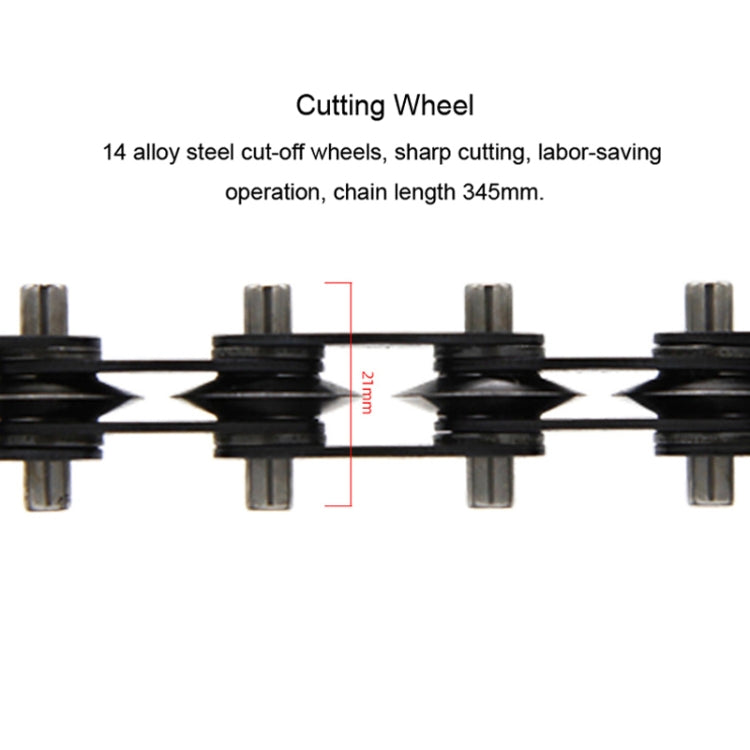 HSD HS-1490 Automobile Exhaust Pipe Chain Cutting Knife Copper And Aluminum Pipe Cutting Knife
