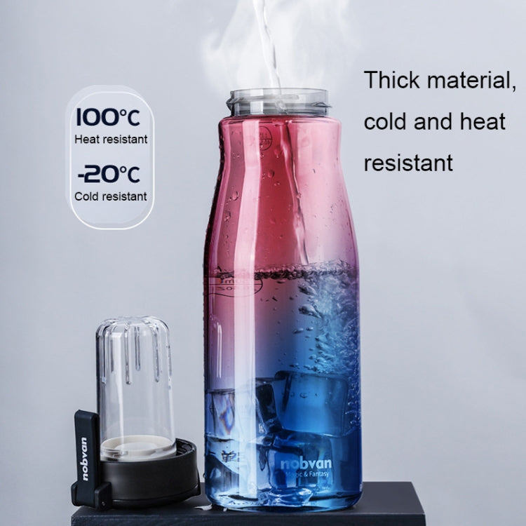 Nobvan Magic Ball Magnetic Bomb Tea Warehouse Tritan Large Capacity Sports Cup, Style: 800ml (Transparent)