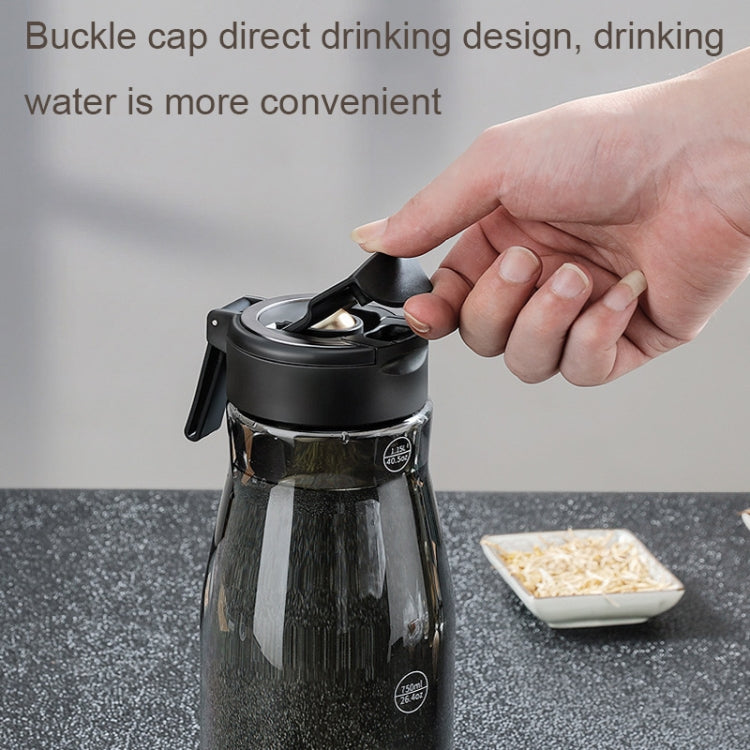 Nobvan Magic Ball Magnetic Bomb Tea Warehouse Tritan Large Capacity Sports Cup, Style: 1000ml (Transparent)