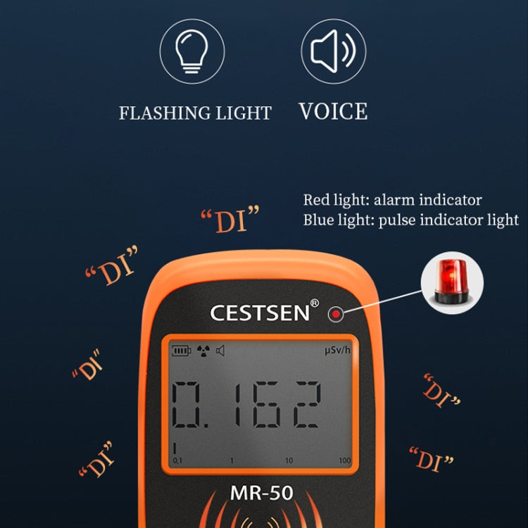 CESTSEN MR-50EXP  Nuclear Radiation Detector Radioactive Environmental Radiation αβγX-Ray Detector,CN Plug
