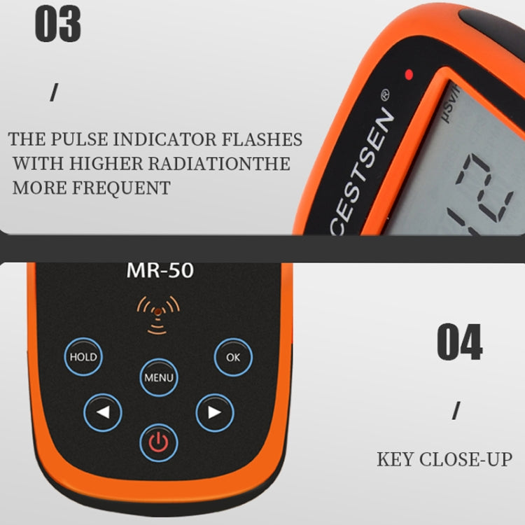 CESTSEN MR-50EXP  Nuclear Radiation Detector Radioactive Environmental Radiation αβγX-Ray Detector,CN Plug