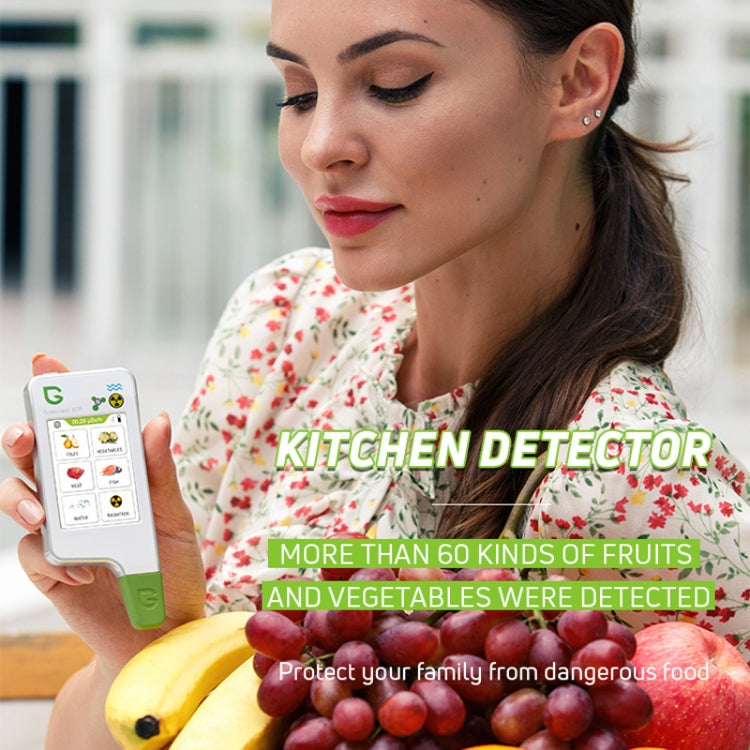 Greentest ECO6 Vegetable, Fruit, Meat Food Nitrate Water Quality Nuclear Radiation Environmental Detector, EU Plug(Black)