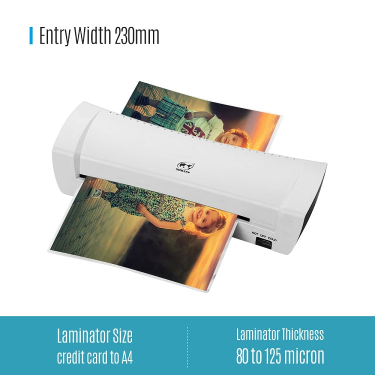 Osmile SL200 A4 Photo Cold and Hot Laminating Machine 340mm/min Speed AU Plug